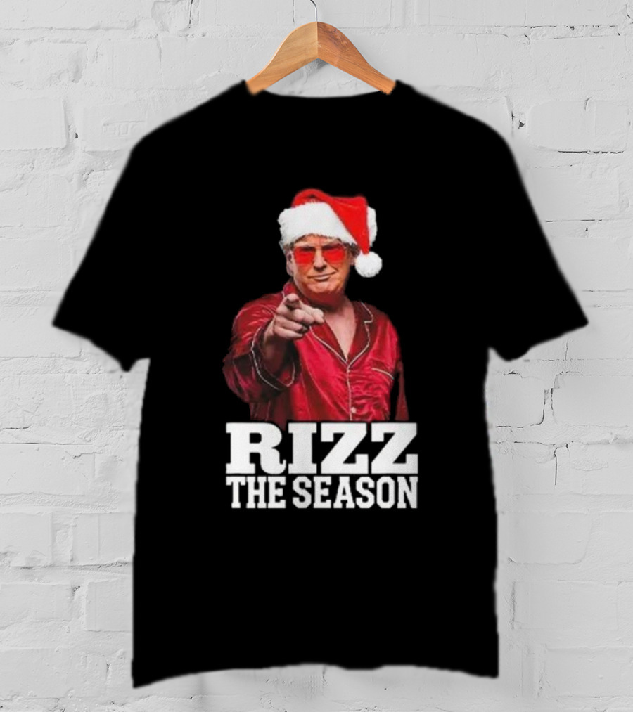 Rizz The Season Santa Christmas Pajama T-Shirt