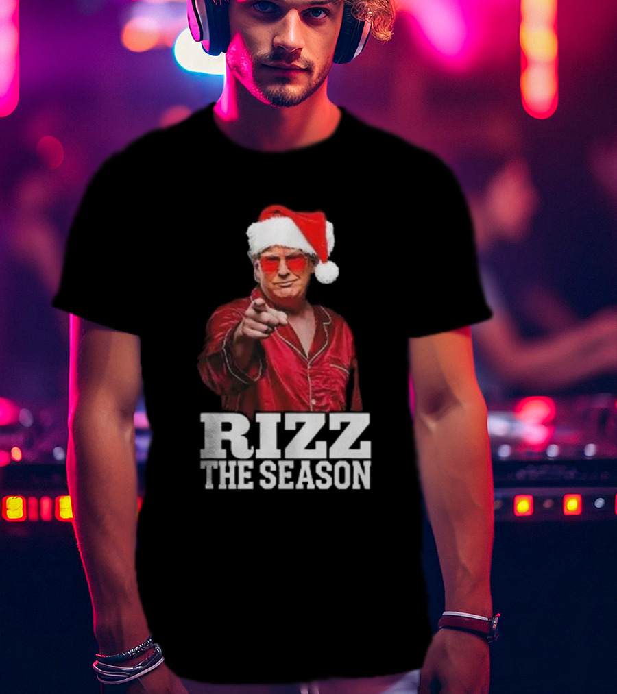 Rizz The Season Santa Christmas Pajama T-Shirt