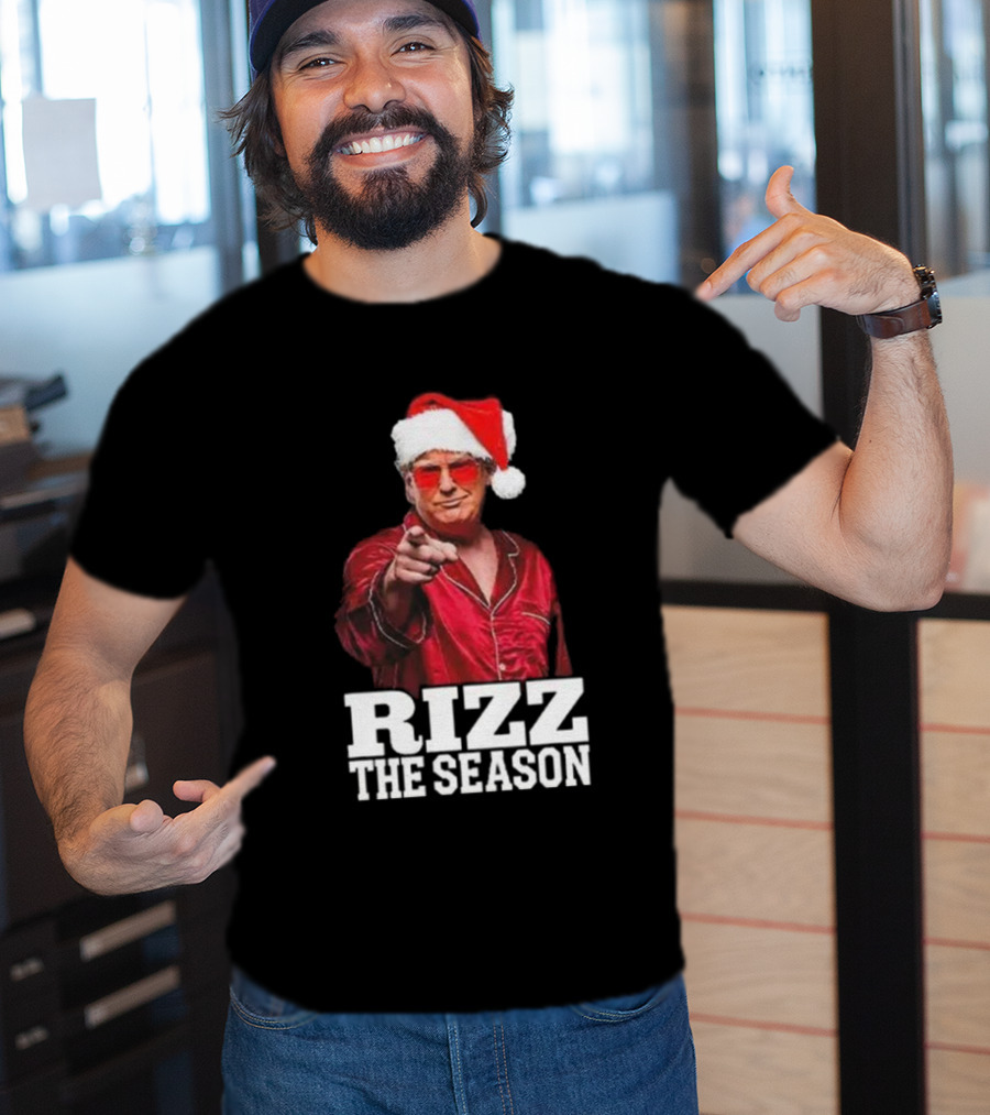 Rizz The Season Santa Christmas Pajama T-Shirt