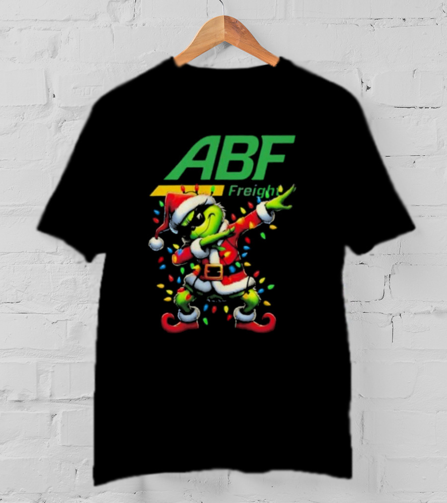 ABF Freight Santa Grinch Dabbing Merry Christmas T-Shirt