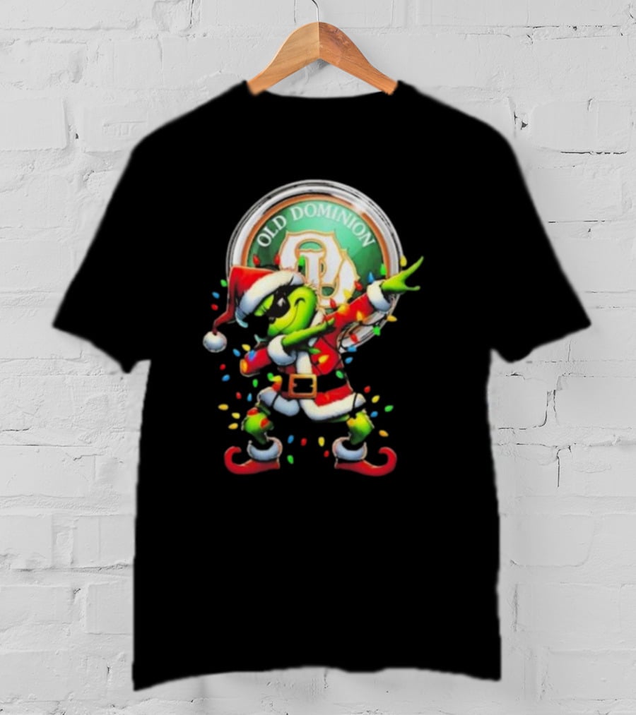 Old Dominion Freight Line Santa Grinch Dabbing Christmas T-Shirt