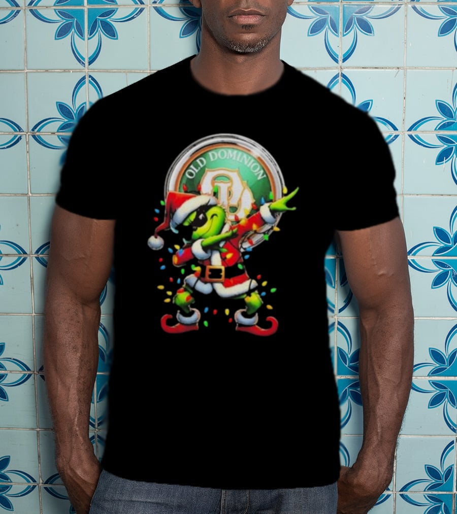 Old Dominion Freight Line Santa Grinch Dabbing Christmas T-Shirt
