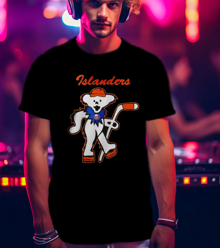New York Islanders Hockey Grateful Dead Dancing Bear T-Shirt