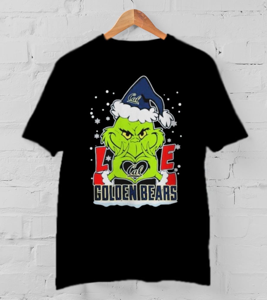 The Grinch Love Cal Golden Bears Football Christmas T-Shirt