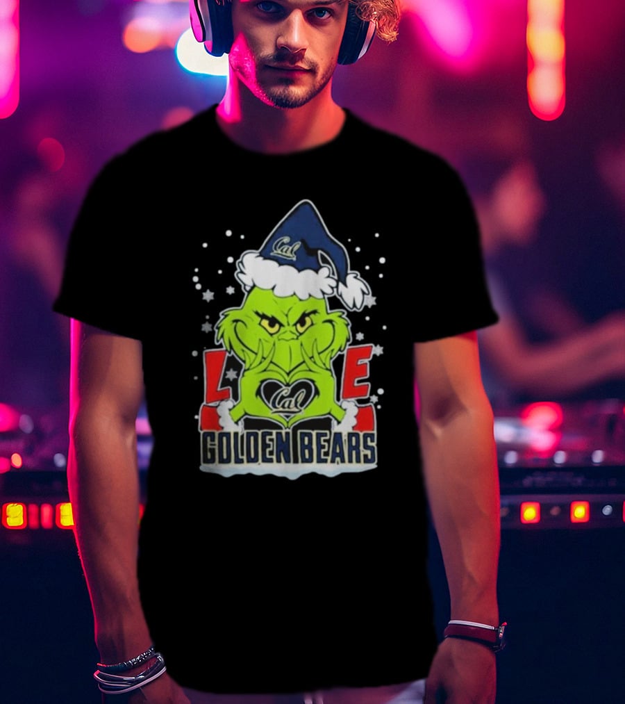 The Grinch Love Cal Golden Bears Football Christmas T-Shirt