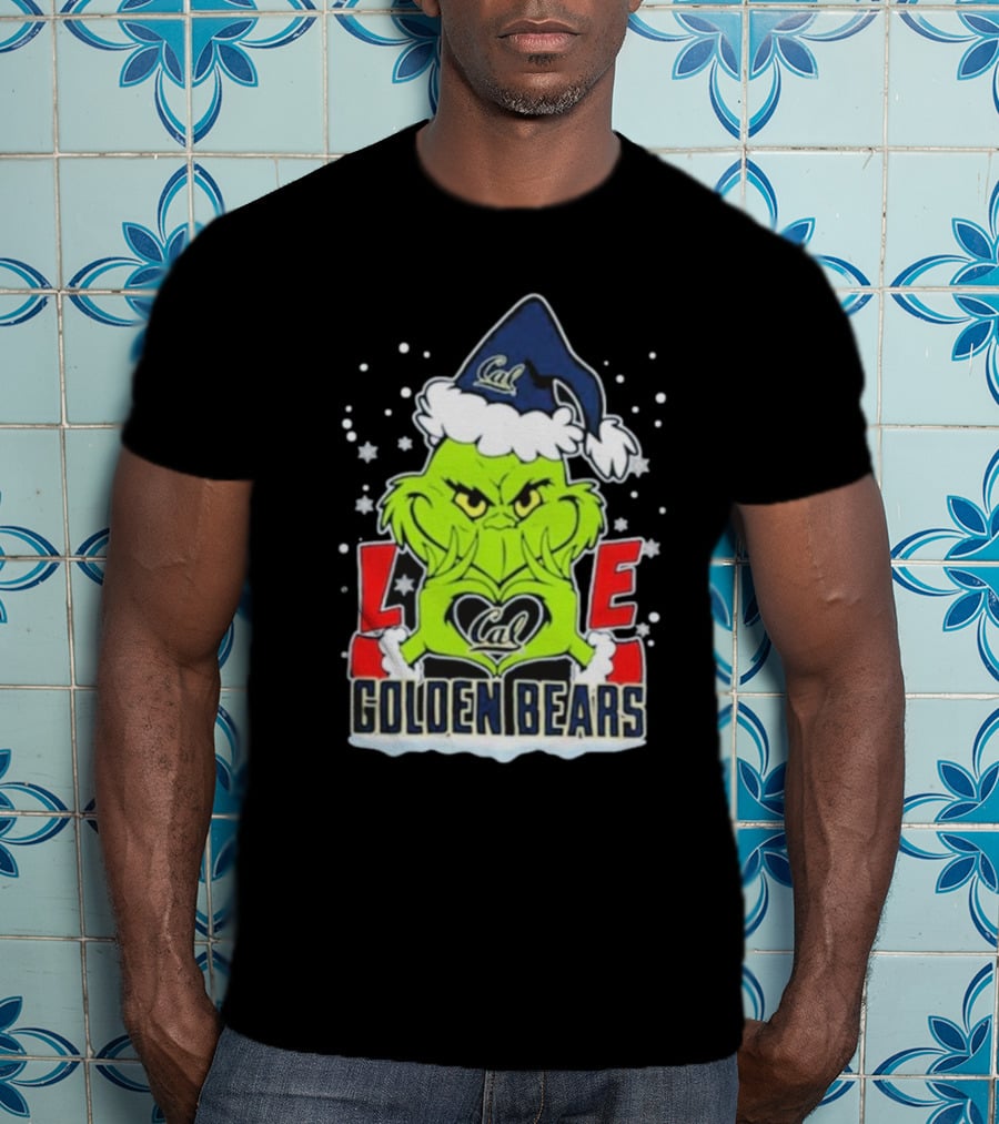 The Grinch Love Cal Golden Bears Football Christmas T-Shirt