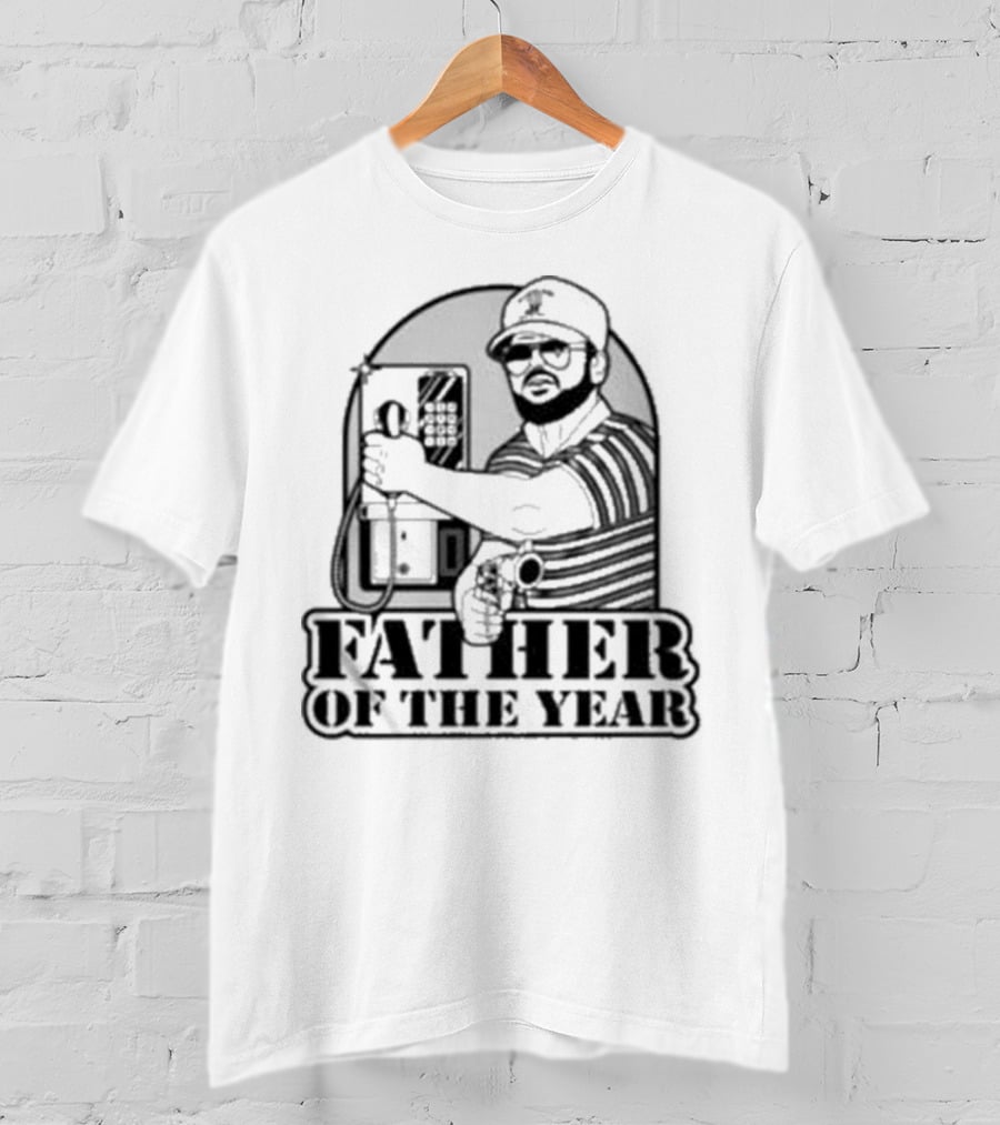AK Guy Father Of The Year Phone Booth And Gun T-Shirt