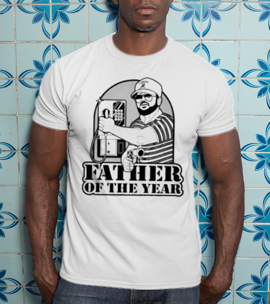 AK Guy Father Of The Year Phone Booth And Gun T-Shirt