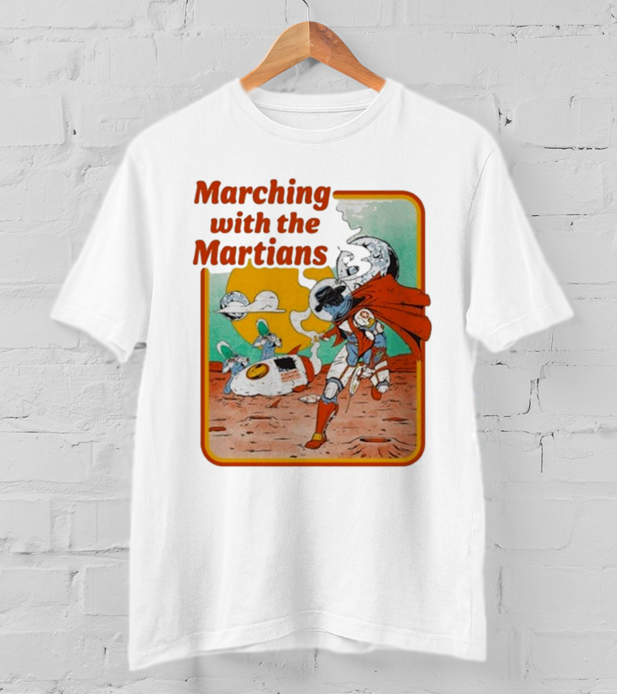 Marching With The Martians Dexter And The Moonrocks Retro Sci-Fi Adventure T-Shirt