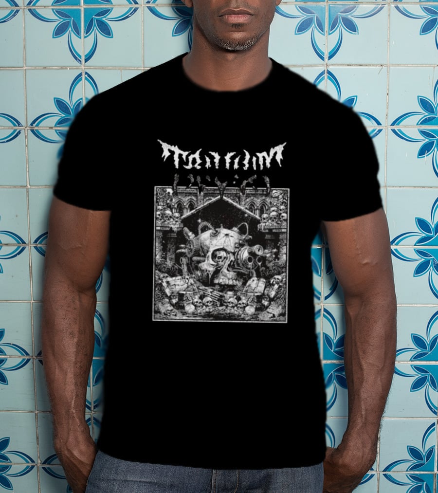 Trivium Skull Warrior Gothic Cathedral Scene T-Shirt