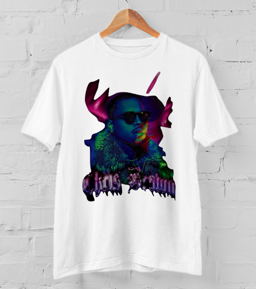 Chris Brown Psychedelic Northern Lights T-Shirt