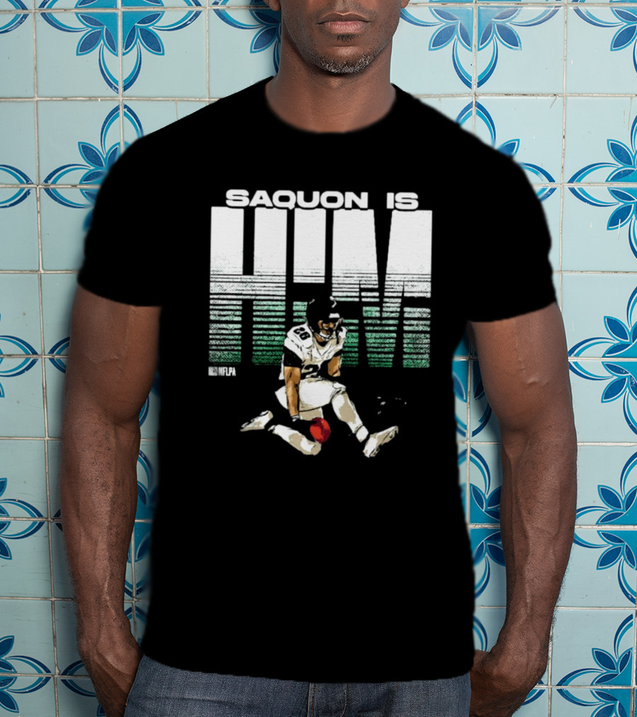 Saquon Is HIM NFLPA Signature Football T-Shirt
