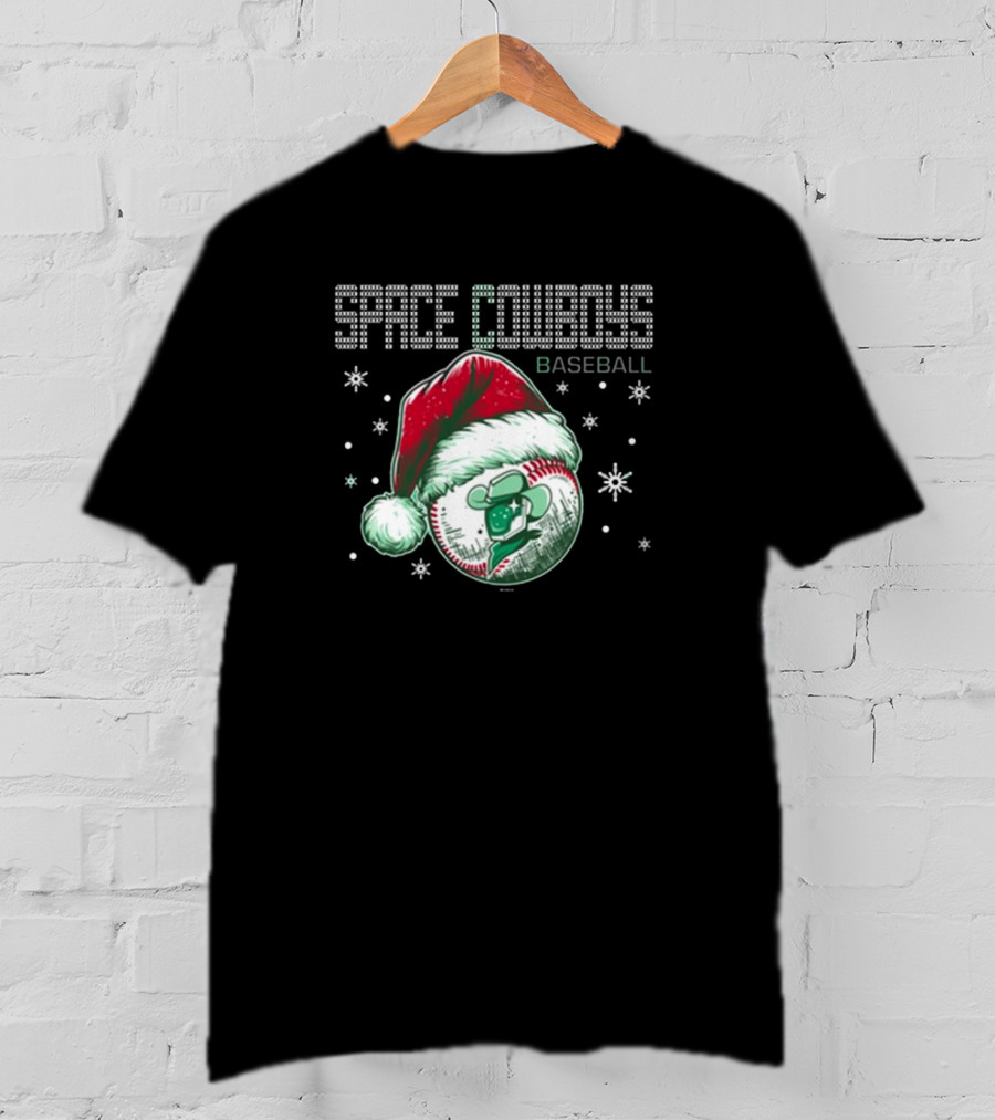 Space Cowboys Baseball Santa Hat Christmas Sweater T-Shirt