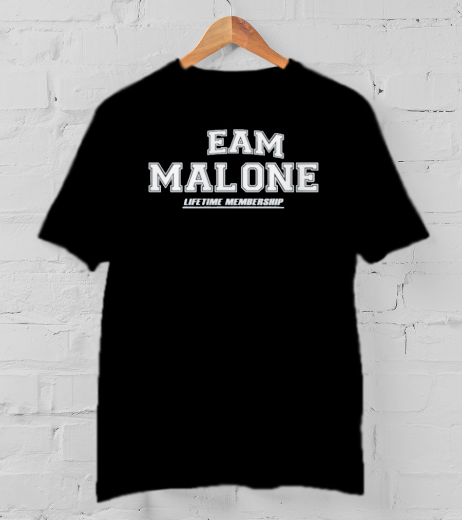 Team Malone Lifetime Membership Proud Family Surname Last Name T-Shirt