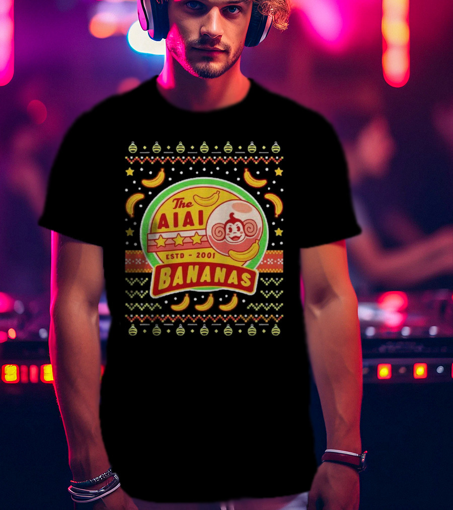 The Aiai Bananas ESTD 2001 Festive T-Shirt