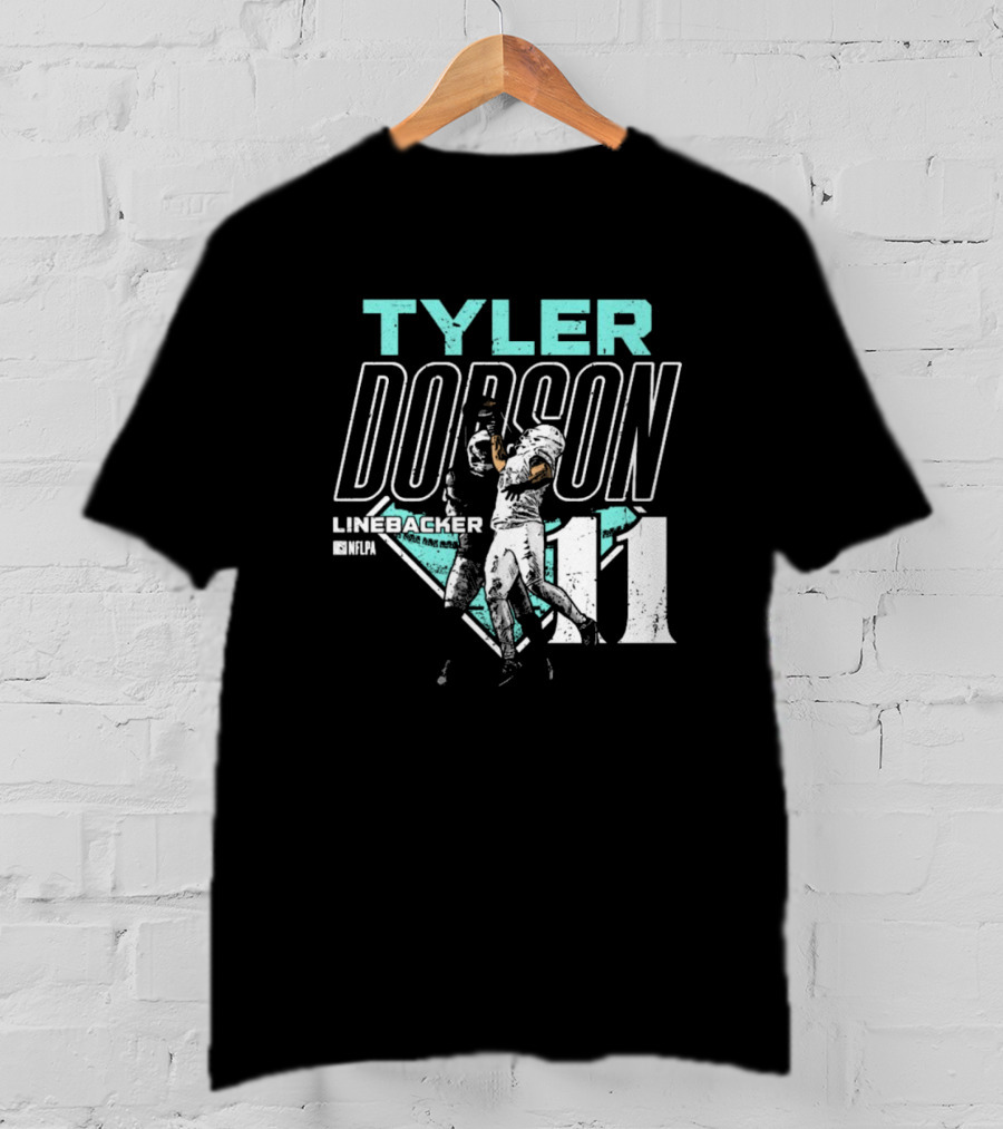 Tyler Dodson NFLPA Miami Dolphins Linebacker One-Handed Catch 11 T-Shirt