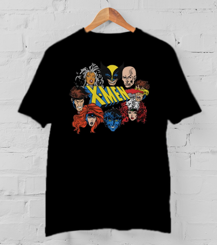 X-Men Marvel Comics Wolverine Storm Charles Xavier Cyclops Nightcrawler Rogue Jean Grey Gambit T-Shirt