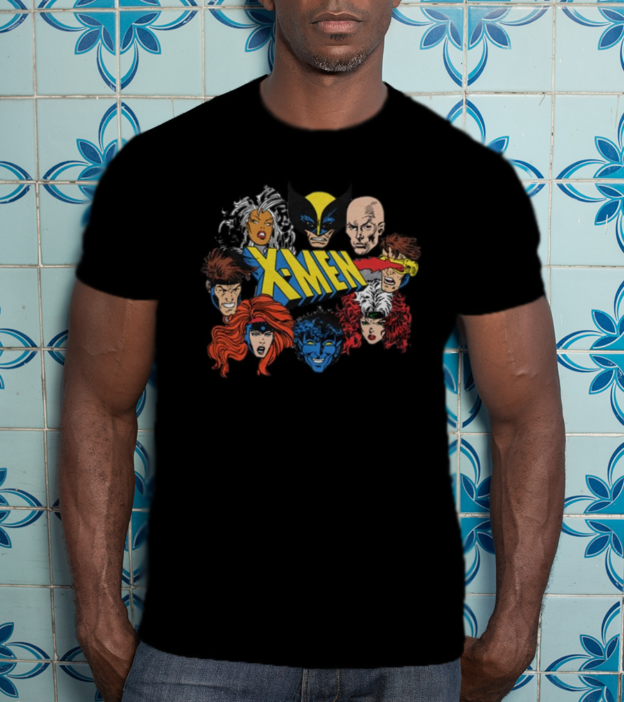 X-Men Marvel Comics Wolverine Storm Charles Xavier Cyclops Nightcrawler Rogue Jean Grey Gambit T-Shirt
