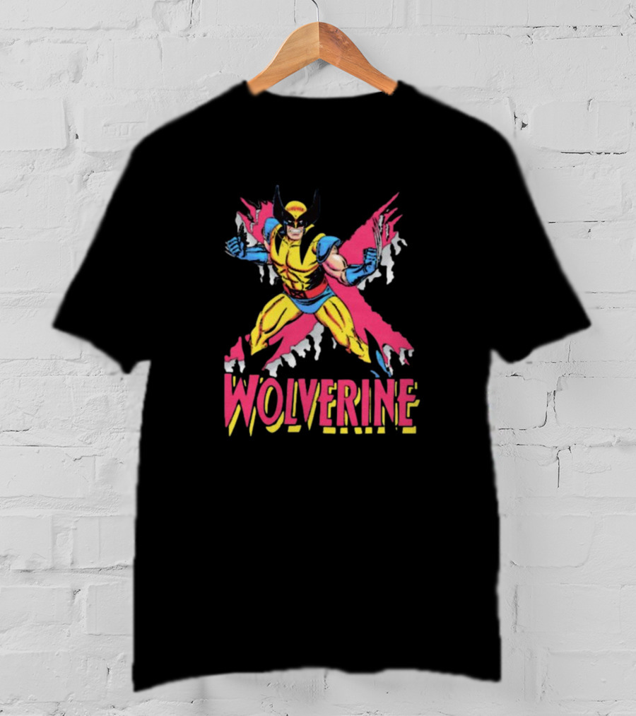 Wolverine X-Men Marvel Comics Retro Logan Character T-Shirt