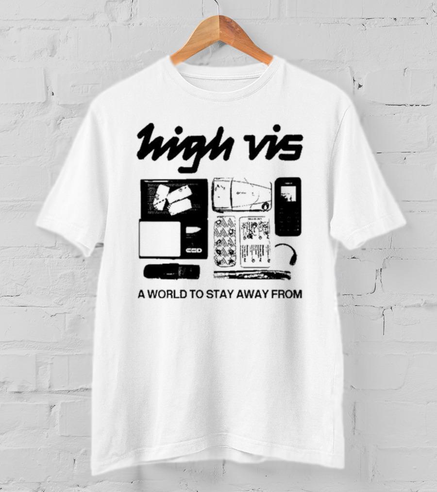 High Vis A World To Stay Away From Phone Scale Camera Vis T-Shirt