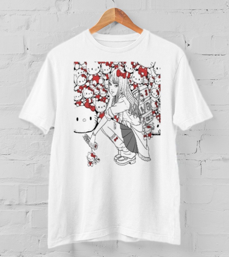 Tomie X Hello Kitty Collaboration Visual Merchandise T-Shirt