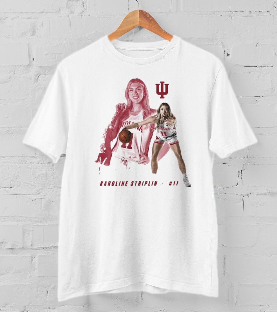 Karoline Striplin #11 Indiana Hoosiers Basketball IU T-Shirt