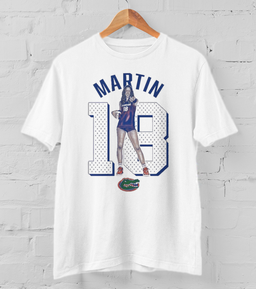 Martin 18 Florida Gators Cartoon T-Shirt