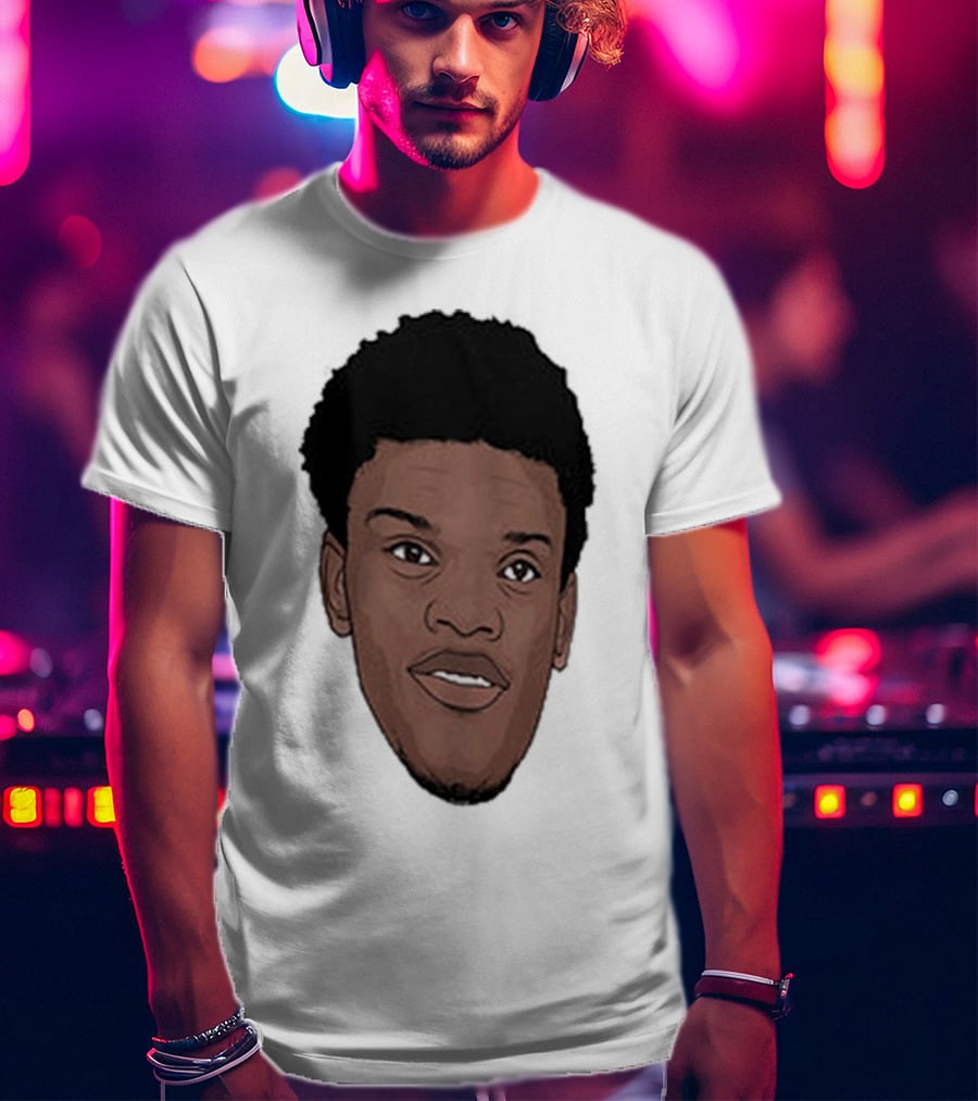 Lamar Jackson Big Head MVP Baltimore Ravens NFL T-Shirt