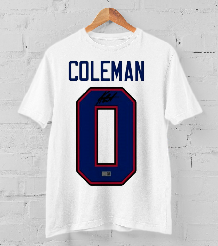Coleman Signed Number 0 T-Shirt