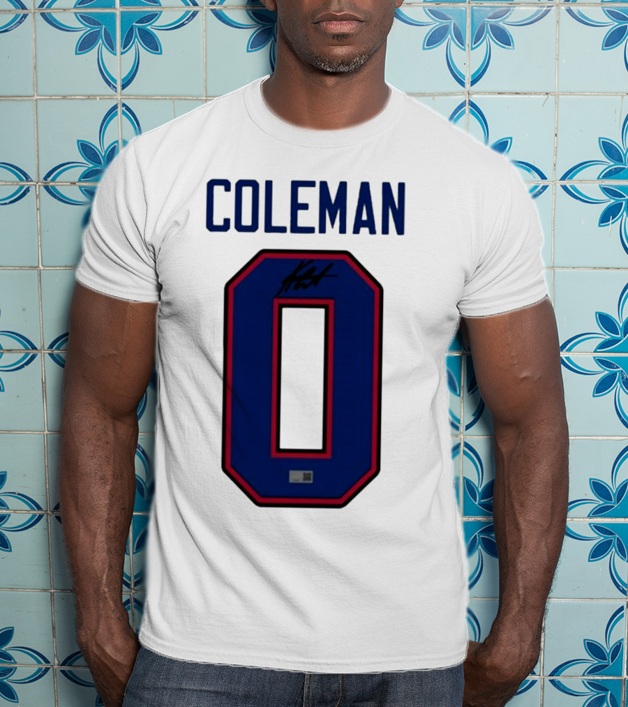 Coleman Signed Number 0 T-Shirt