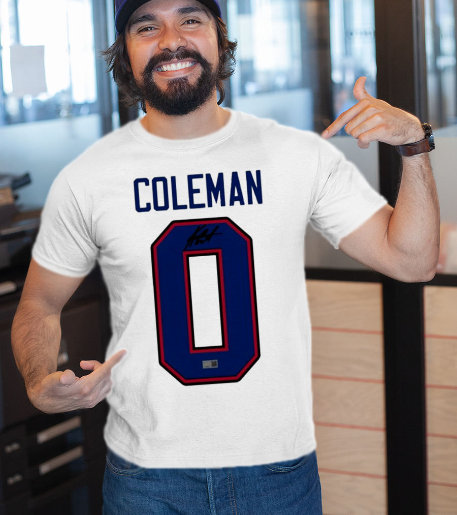 Coleman Signed Number 0 T-Shirt