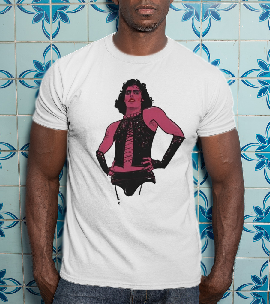 Macho Frank N Furter Rocky Horror Tim Curry Dr. Frank-N-Furter Iconic Costume Image T-Shirt