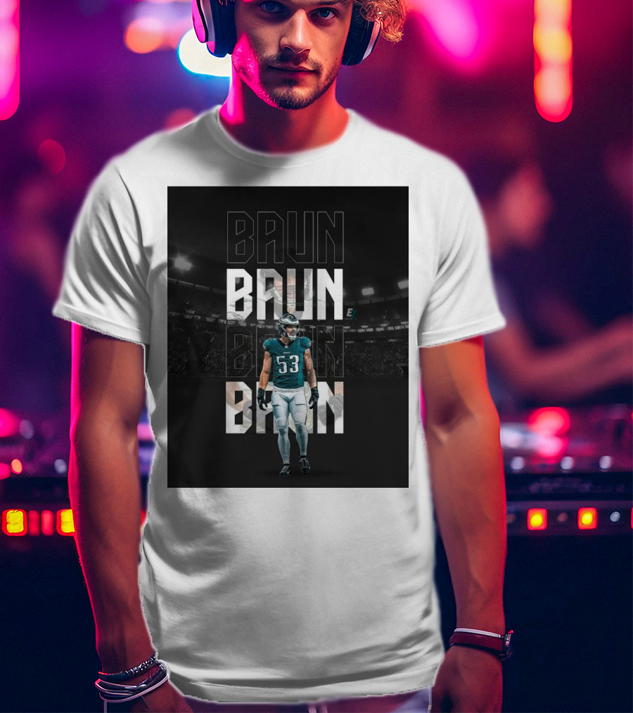Baun Philadelphia Eagles QB Sack Go Birds Football Stadium T-Shirt