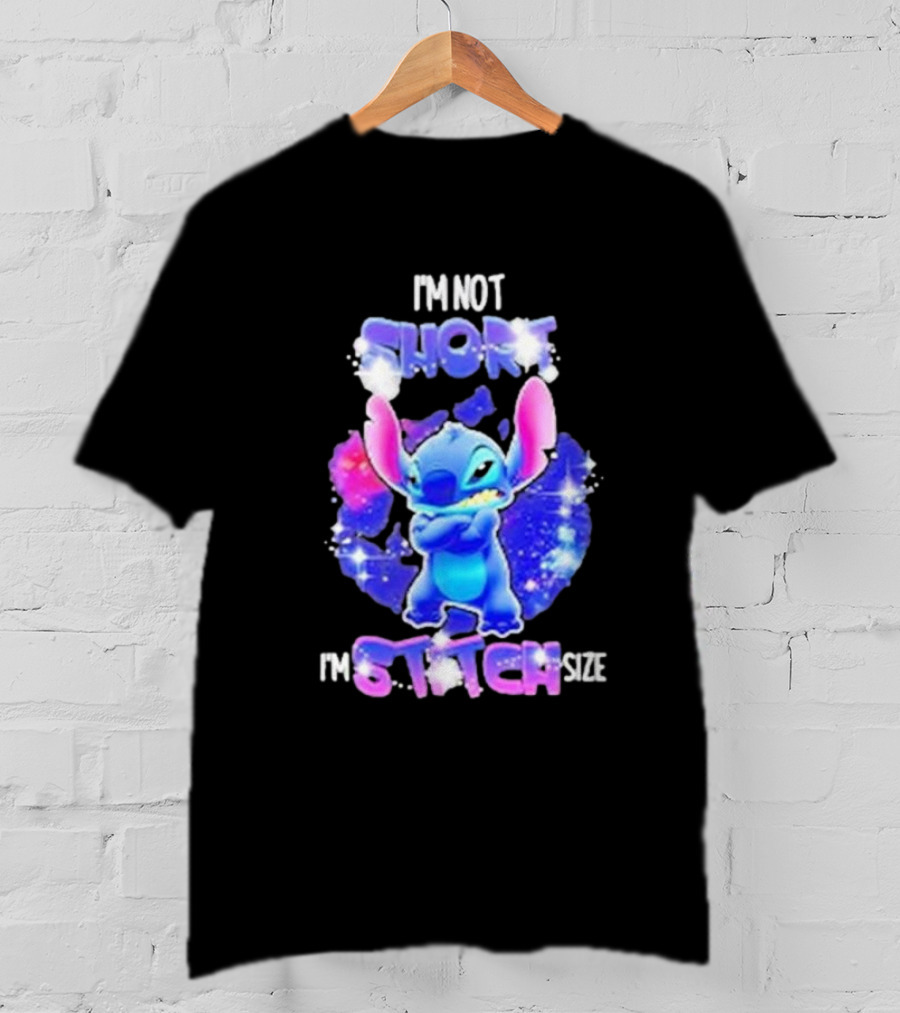 I'm Not Short I'm Stitch Size Lilo And Stitch Character Image T-Shirt