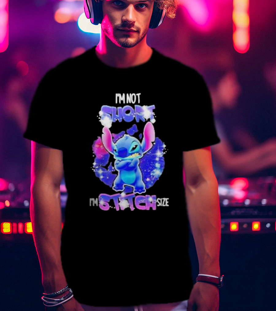 I'm Not Short I'm Stitch Size Lilo And Stitch Character Image T-Shirt