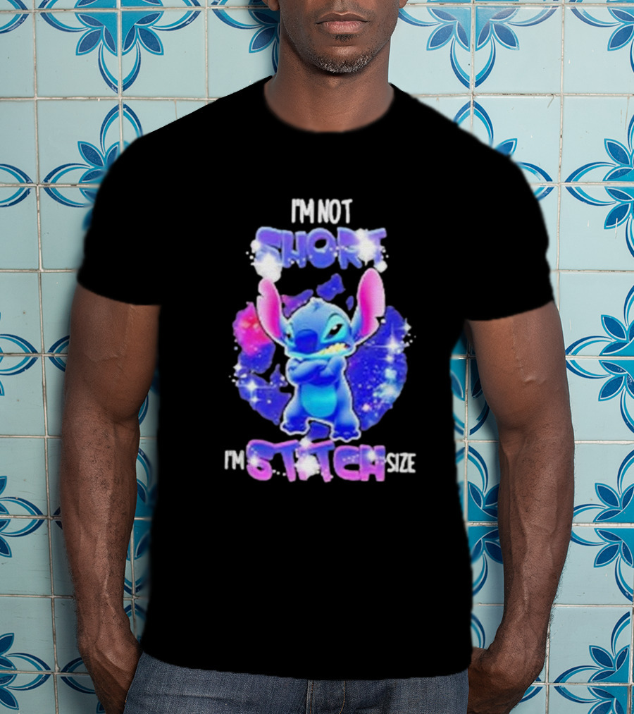 I'm Not Short I'm Stitch Size Lilo And Stitch Character Image T-Shirt