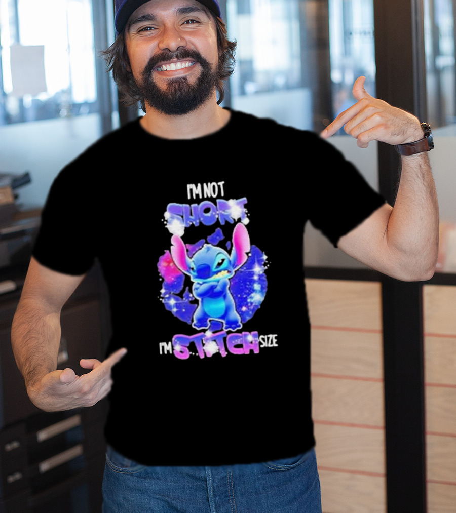 I'm Not Short I'm Stitch Size Lilo And Stitch Character Image T-Shirt