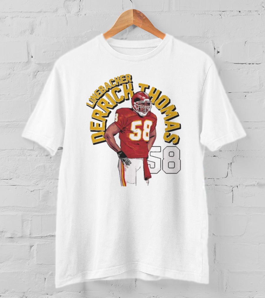 Linebacker Derrick Thomas 58 Kansas City Chiefs NFL T-Shirt