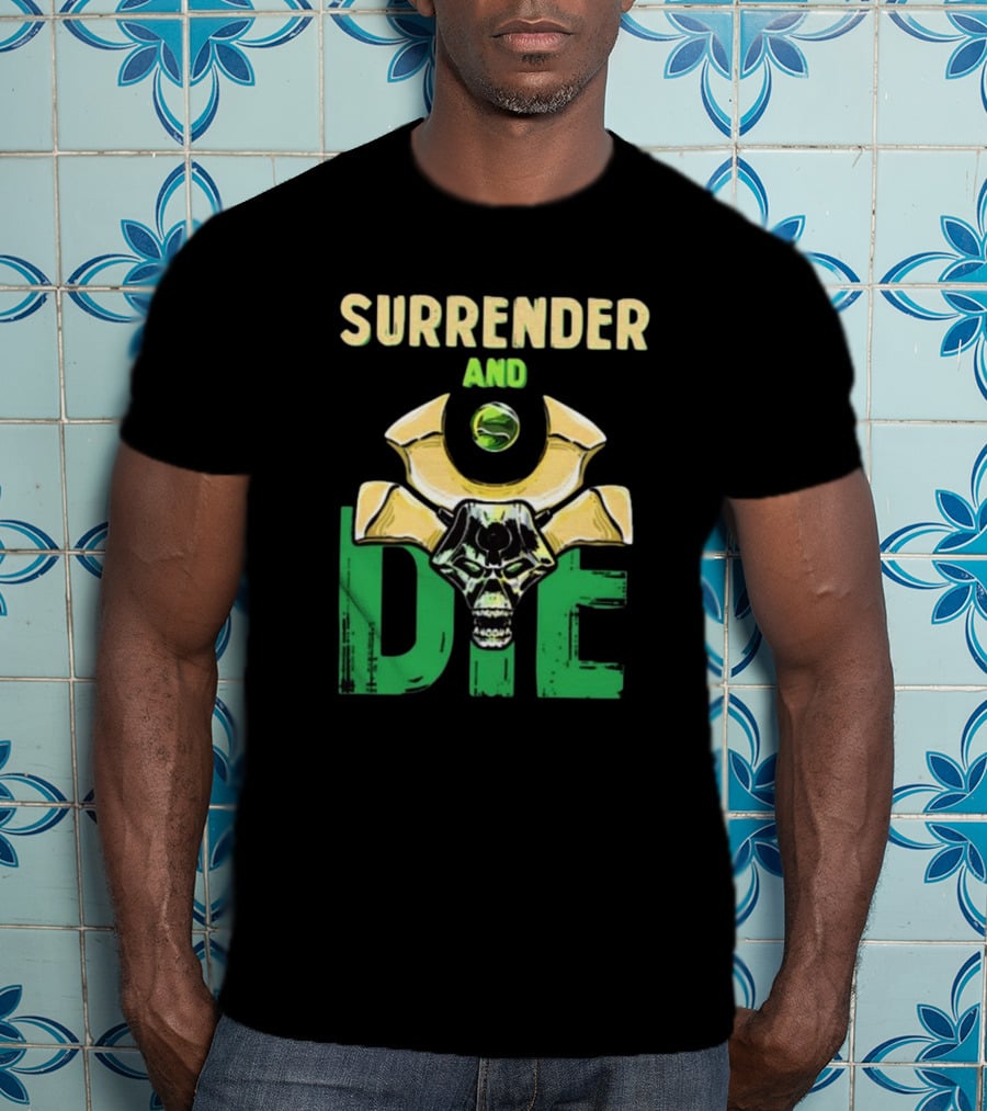 Majorkill Surrender And Die Skull T-Shirt