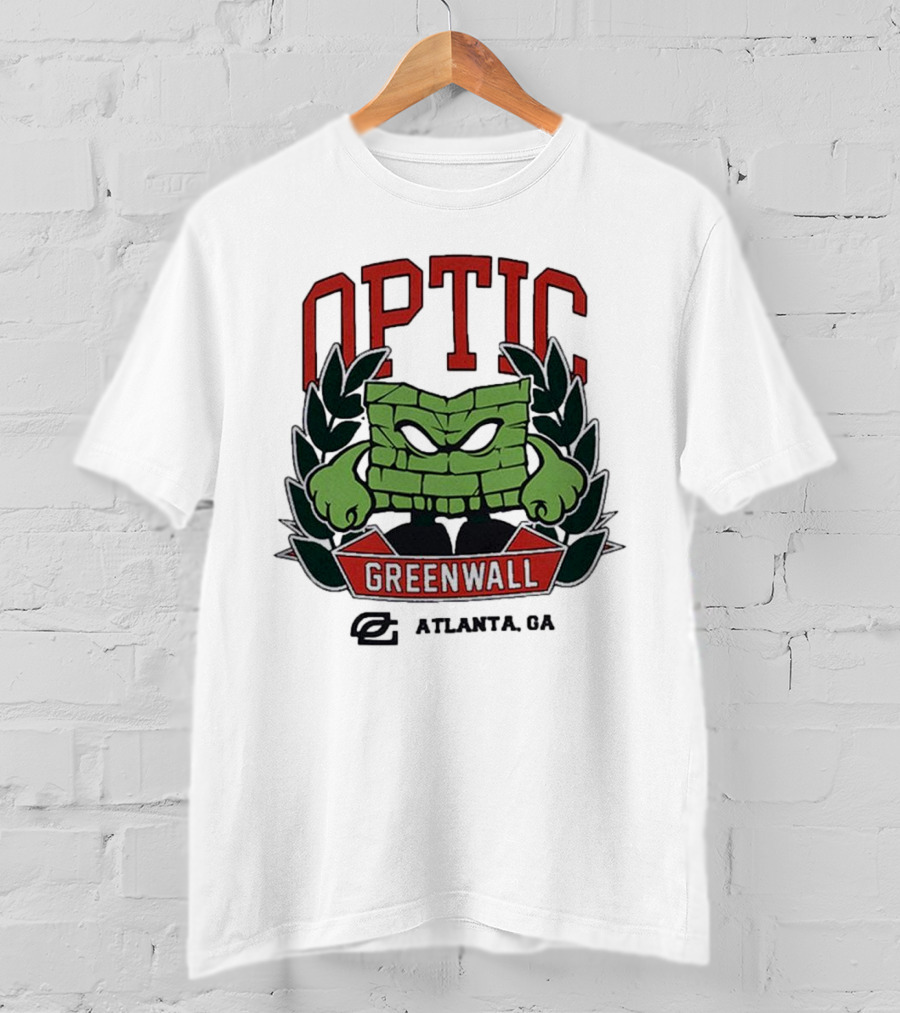 Optic Greenwall Atlanta GA City Colors T-Shirt