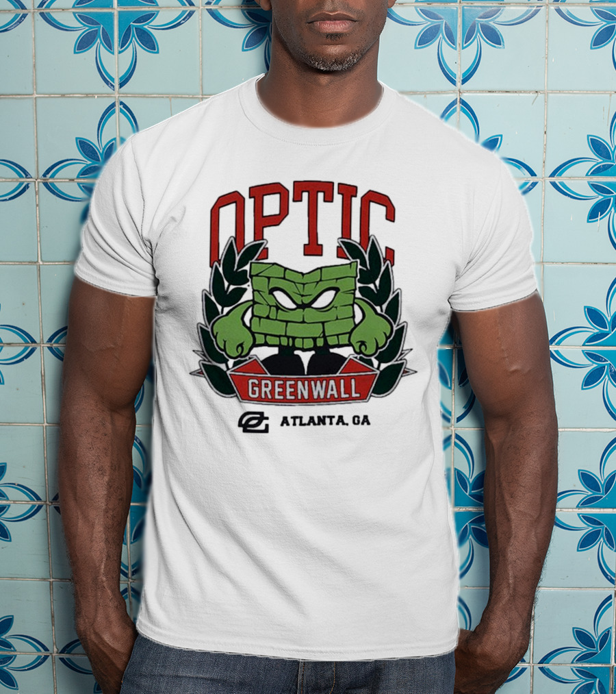 Optic Greenwall Atlanta GA City Colors T-Shirt