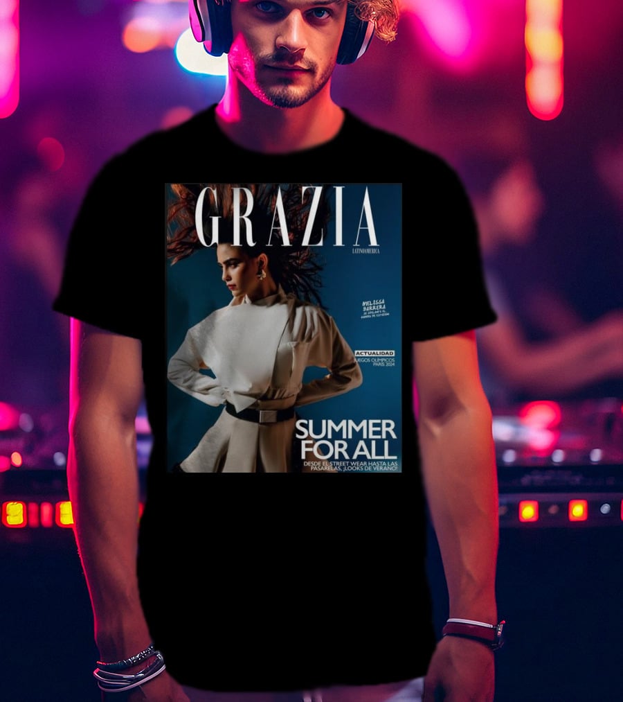 Grazia Latinoamerica Summer For All Melissa Barrera Juegos Olimpicos Paris T-Shirt