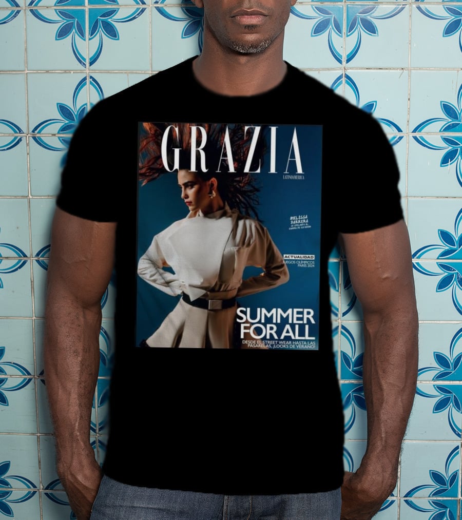 Grazia Latinoamerica Summer For All Melissa Barrera Juegos Olimpicos Paris T-Shirt