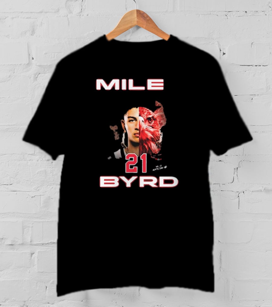 Mile Byrd #21 San Diego State Aztecs Sons Of Montezuma Eagle Face T-Shirt