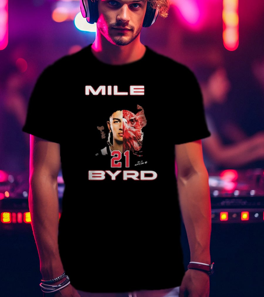 Mile Byrd #21 San Diego State Aztecs Sons Of Montezuma Eagle Face T-Shirt