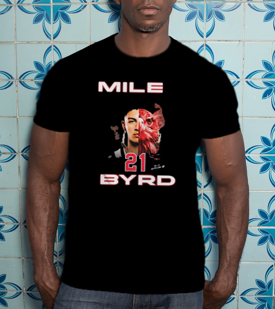 Mile Byrd #21 San Diego State Aztecs Sons Of Montezuma Eagle Face T-Shirt