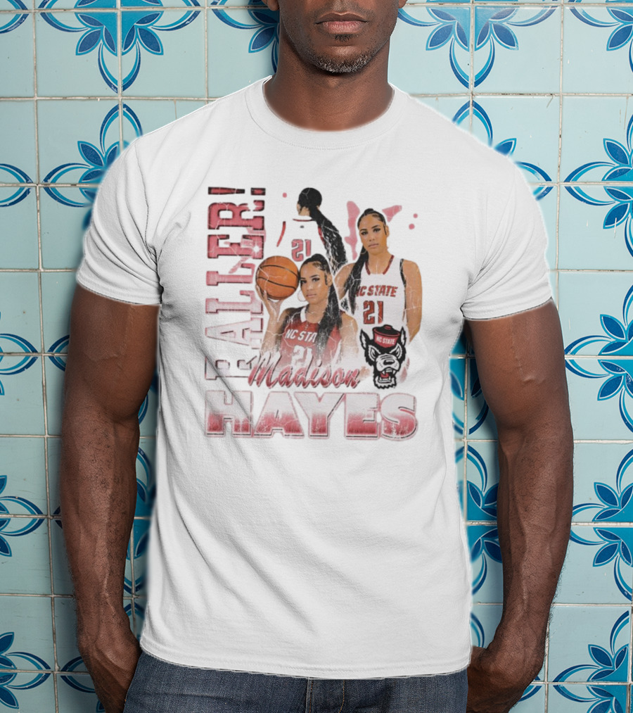 Madison Hayes NC State Wolfpack Raller 21 Retro 90s T-Shirt
