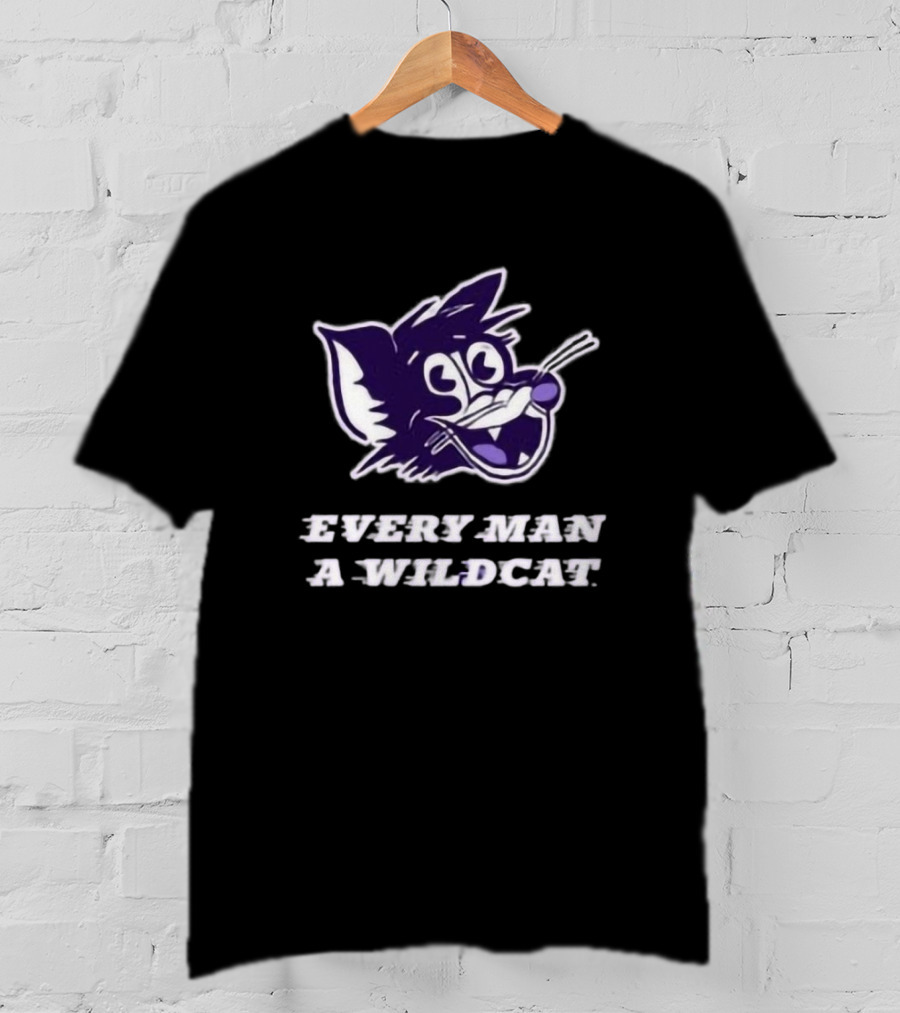 Every Man A Wildcat K-State Purple Wildcats Rally Pride T-Shirt