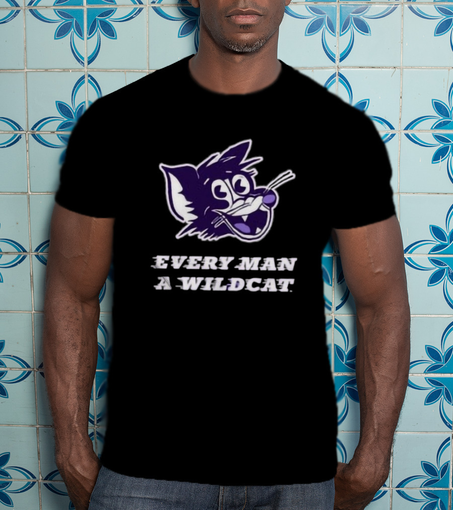 Every Man A Wildcat K-State Purple Wildcats Rally Pride T-Shirt