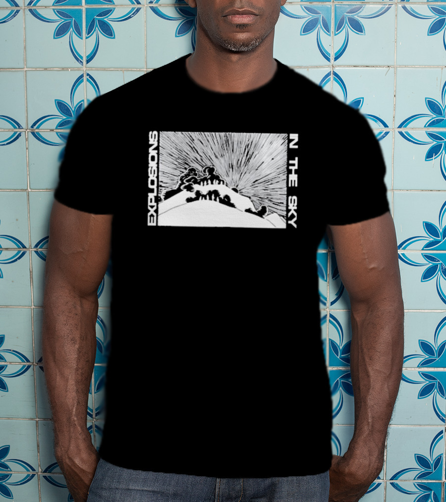 Explosions In The Sky End Mountain Eruption Scene T-Shirt